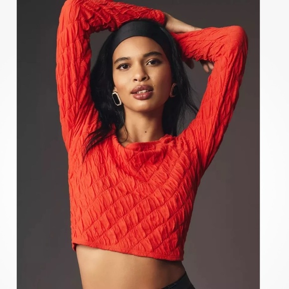 Maeve Tops - NEW Anthropologie Maeve Small Popcorn Textured Crop Cropped Top ~ Boho Modern